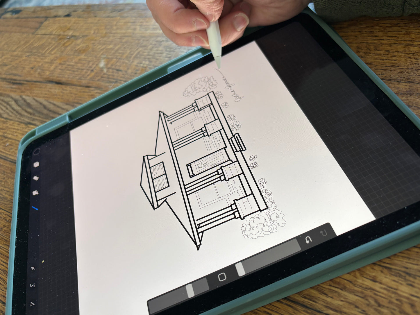 Custom Building Line Art Digital Download